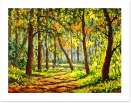 In the sunny forest Art Print 262506887
