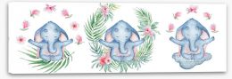 Elephants Stretched Canvas 264095954
