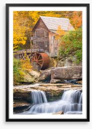 Fall at Glade Creek Framed Art Print 264778093