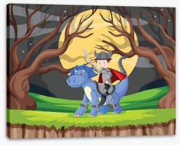 Knights and Dragons Stretched Canvas 265047307