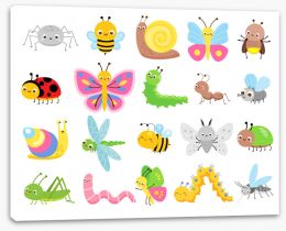 Happy Critters Stretched Canvas 266303462