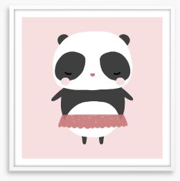 Panda ballerina Framed Art Print 267453984