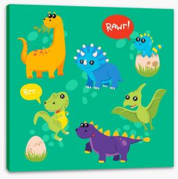 Dinosaurs Stretched Canvas 267943962