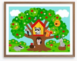 Animal Friends Framed Art Print 268166657
