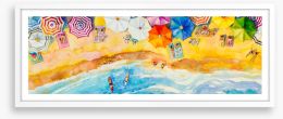 Perfect beach panorama Framed Art Print 268270514