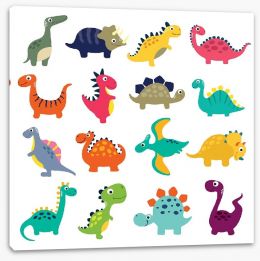 Dinosaurs Stretched Canvas 268324587