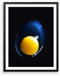 Yellow yolk Framed Art Print 270191595