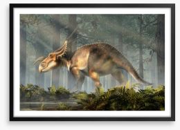 Einiosaurus explore Framed Art Print 271952686