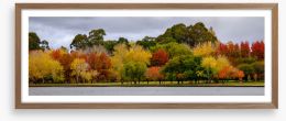 Cloudy autumn panorama Framed Art Print 272625122