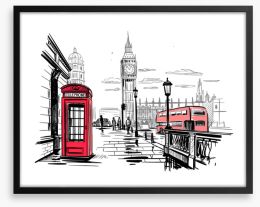 Reds of London Framed Art Print 273704563