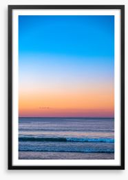 From sky to sea Framed Art Print 273948592