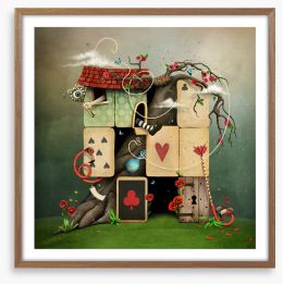 House of cards Framed Art Print 275145407