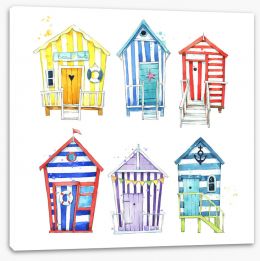 Beach House Stretched Canvas 275607689