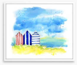 Beach House Framed Art Print 275607692
