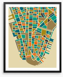 Blocks of Manhattan Framed Art Print 277905077