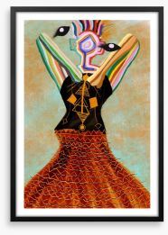 A modern woman Framed Art Print 278519001