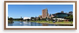 Adelaide skyline from the River Torrens Framed Art Print 27856139