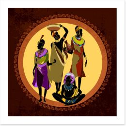 African Art Art Print 280832571
