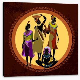 African Art Stretched Canvas 280832571