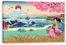 Japanese Art Stretched Canvas 280982725