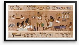Life in hieroglyphics Framed Art Print 283320830