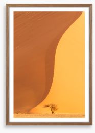 Dwarfed by the dune Framed Art Print 284363059