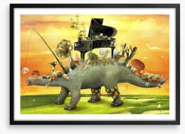 Dinosaur dreams Framed Art Print 286101079