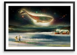 Whale of a tale Framed Art Print 286102136