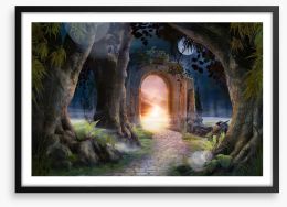 The ancient arch Framed Art Print 286939026