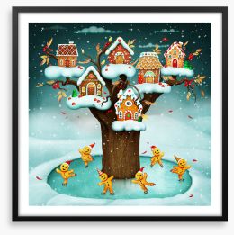 The gingerbread tree Framed Art Print 287929755