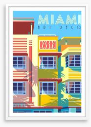 Remember Miami Framed Art Print 289302171