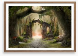 The enchanted arch Framed Art Print 290019496