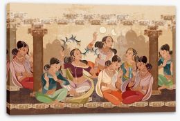 Indian Art Stretched Canvas 291240404
