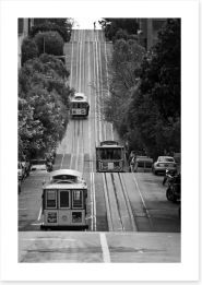 San Francisco street cars Art Print 29227779
