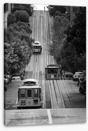 San Francisco street cars Stretched Canvas 29227779