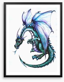 The jade dragon Framed Art Print 29235194