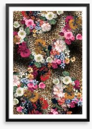 Leopard blooms Framed Art Print 293146500