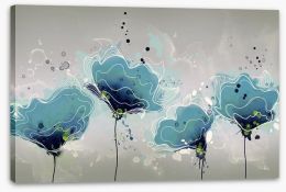 Blue flower bloom Stretched Canvas 294928424