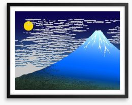Blue mountain dusk Framed Art Print 29665272
