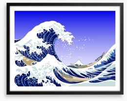 The great wave Framed Art Print 29666971