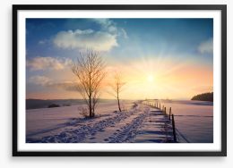 A winters day Framed Art Print 296783201