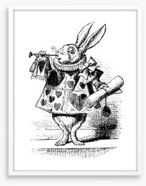 The White Rabbit Framed Art Print 296853619