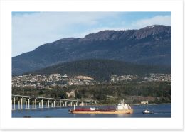 The Tasman Bridge in Hobart Art Print 29726750