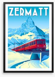 Remember Zermatt Framed Art Print 298156840