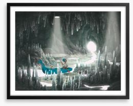 The moon cave Framed Art Print 298255958