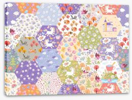 Patchwork Stretched Canvas 298439621