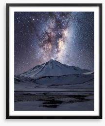 Space mountain Framed Art Print 299030963