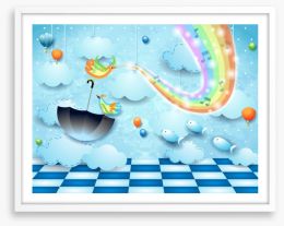 Rainbows Framed Art Print 299144829