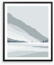 Snow idea I Framed Art Print 300742910