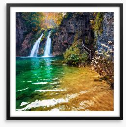 Waterfalls Framed Art Print 303646821